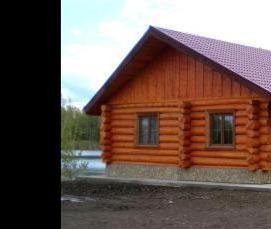 сруб бани из дуба - модель 2