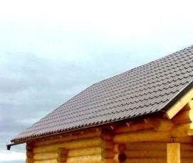 сруб бани из кругляка - вариант 4