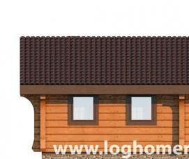 сруб бани из лафета - вариант 1