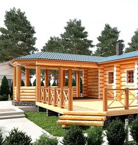 сруб бани - тип 4