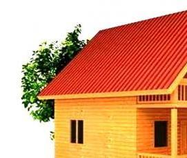 сруб дома 6х8 м из бруса - вариант 3