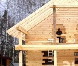 сруб дома 8х10 м - тип 3