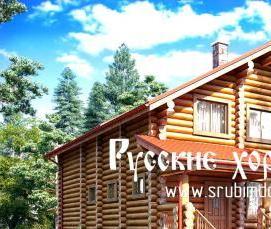 сруб из бревна 300 мм - тип 3