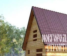 сруб из бруса 6х9 м - модель 4