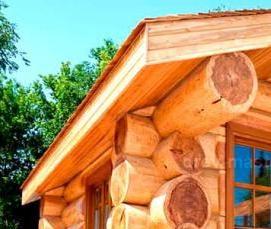 сруб из цельного бревна - тип 2