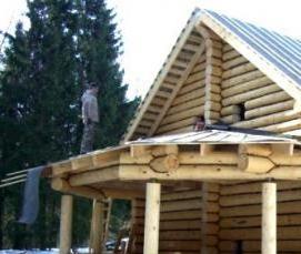 сруб из сосны - вариант 1