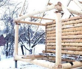 сруб с выносом - тип 4