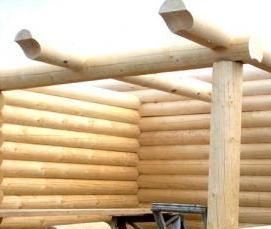 срубы из калиброванного бревна - вариант 1