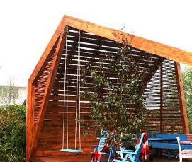 стационарные беседки для дачи - модель 4