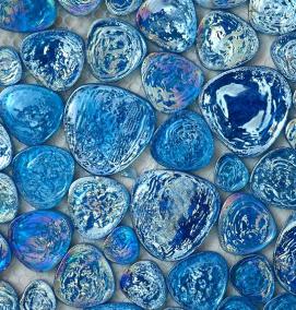 стеклянная мозаика на пол - модель 1