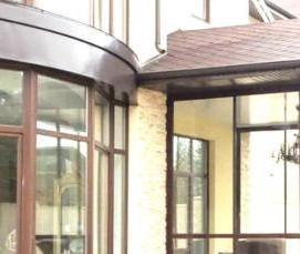 стеклянная входная группа для частного дома - модель 3