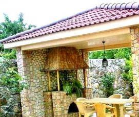 стеклянные беседки с барбекю - модель 1