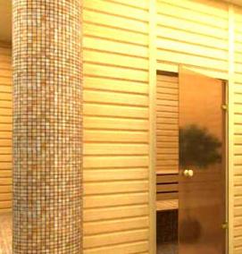 стеклянные двери в баню с рисунком - тип 1