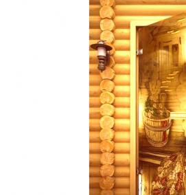 стеклянные двери в баню с рисунком - тип 2