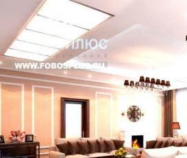 стеклянные натяжные потолки - тип 3