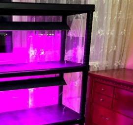 стеллаж для рассады с фитолампами - тип 4