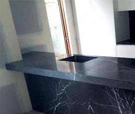 столешница Черный мрамор - вариант 2