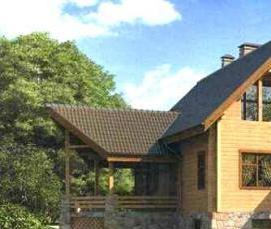 стоящий брус - тип 3