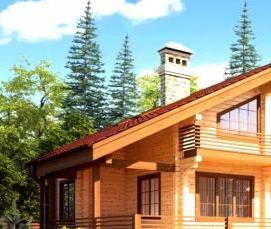 стоящий брус - тип 2