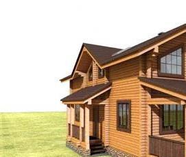 строганный брус 200х200 мм - модель 1