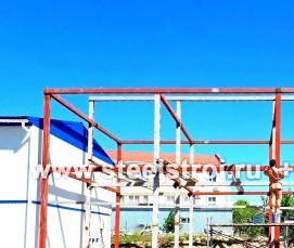 строительство ангаров и складов из металлоконструкций - модель 4