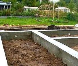 строительство бетонного фундамента для дома - модель 1