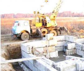 строительство бетонного фундамента для дома - модель 2