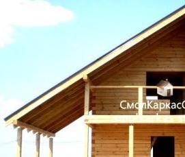 строительство брусовых домов - модель 3