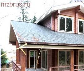 строительство дома из бруса камерной сушки - тип 1