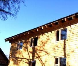 строительство дома из бруса камерной сушки - тип 4