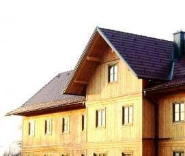 строительство дома из вертикального бруса - тип 4