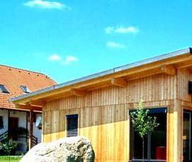 строительство дома из вертикального бруса - тип 3