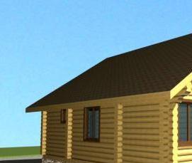 строительство домов и бань из бруса - тип 1