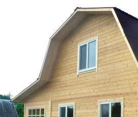 строительство домов из сухого профилированного бруса - вариант 4