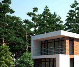 строительство домов с плоской крышей - тип 3