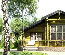 строительство финских домов из клееного бруса - тип 3