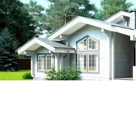 строительство финских домов из клееного бруса - тип 2