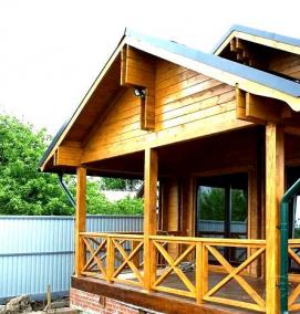 строительство веранды к дому - тип 3