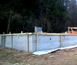 ступенчатый ленточный фундамент - вариант 2