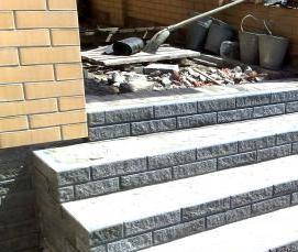 ступени из кирпича - вариант 3