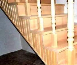 ступени из массива дерева - модель 2