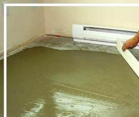 стяжка чернового пола по грунту - модель 1