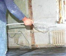 стяжка чернового пола по грунту - модель 2