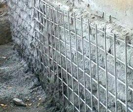 стяжка фундамента от трещин - тип 2