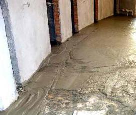 стяжка из пенобетона - тип 1