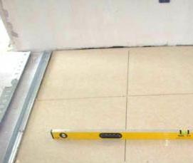 стяжка из плиточного клея - модель 1