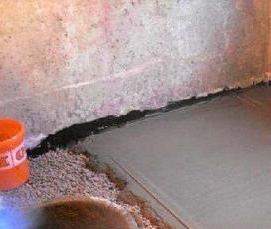 стяжка на балконе - тип 1