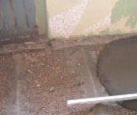 стяжка на балконе - тип 3