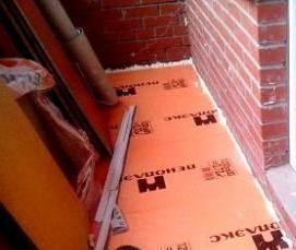 стяжка на лоджии - вариант 3