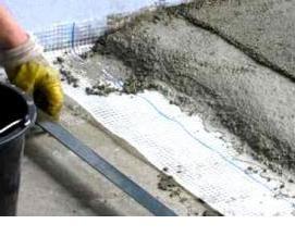 стяжка под плитку в ванной - модель 2